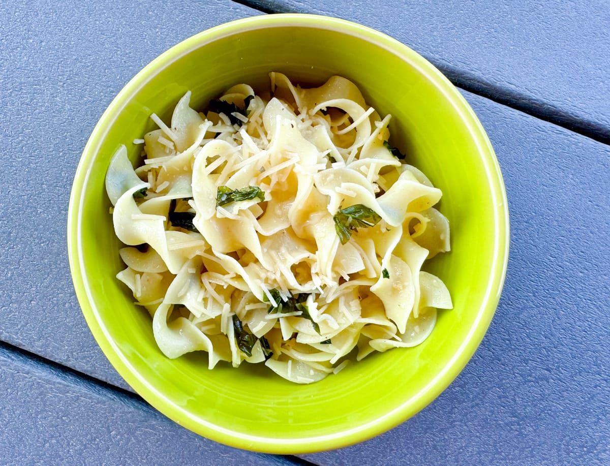 Brown Butter & Basil Pasta